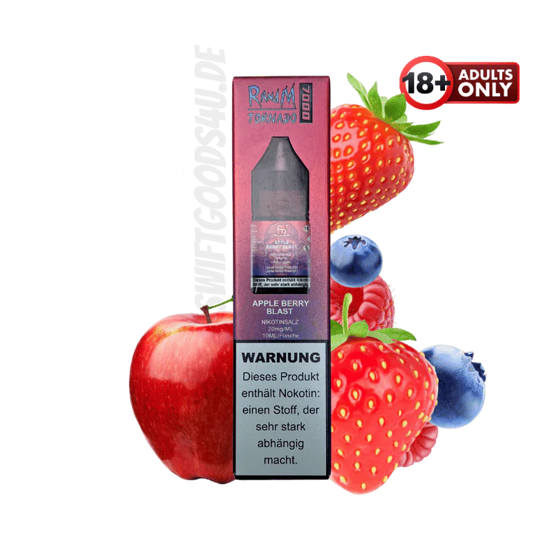 Fumot RandM Tornado 7000 Liquid Apple Berry Blast VapesGnstiger.de Fumot RandM Tornado 7000 Liquid Apple Berry Blast VapesGnstiger.de